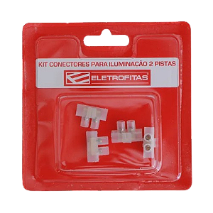 Kit com 4 Conectores para Eletrofita com 1 Saida 15A Vermelho Eletrofitas