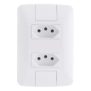 CJ 2 Tomadas 2P +T 10A/ 250V Aria Bra