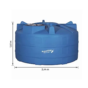 CAIXA D'AGUA TANQUE ACQUALIMP AZUL 5.000L C/T ROSC AGUA PROTEGIDA