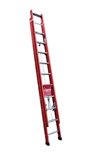 Escada de Fibra Extensiva Profissional Robusta BTF 20 degraus - 3,30 / 5,40m