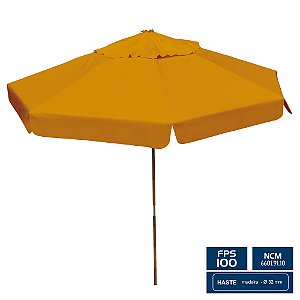 Ombrelone Redondo Ø 3,00m com abas - Laranja – BTF