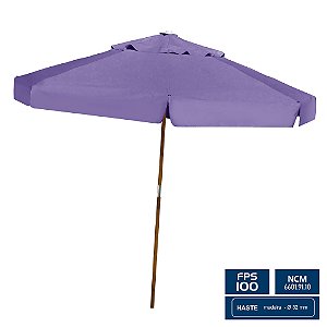 Ombrelone Redondo Ø 2,40m com abas – Roxo – BTF