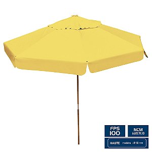 Ombrelone Redondo Ø 3,00m com abas - Amarelo – BTF