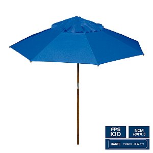 Ombrelone Redondo Ø 2,00m sem abas – Azul Royal – BTF