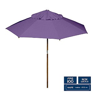 Ombrelone Redondo Ø 2,00m sem abas – Roxo– BTF