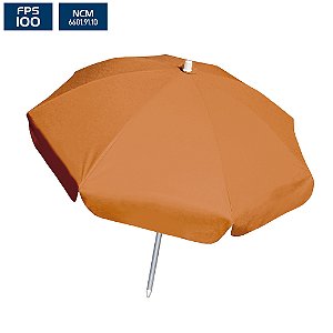Guarda-Sol 90x08 (Ø 1,80m) PVC/Alumínio - Laranja - BTF