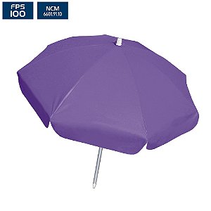 Guarda-Sol 90x08 (Ø 1,80m) PVC/Alumínio - Roxo - BTF