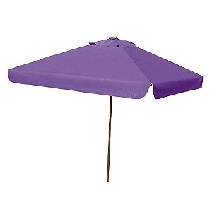 Ombrelone Quadrado BTF Ø 1,65 m - com Abas - Roxo