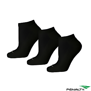 Meia Cano Baixo Penalty - Kit c/ 3 pretas