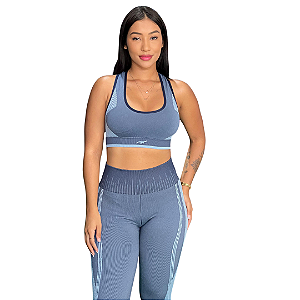 Top Nadador Sem Costura Com Bolso