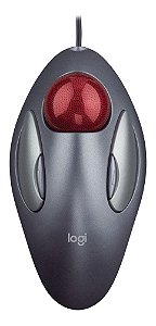 Mouse Logitech Marble Trackman Usb/Ps2 Prata 910-000806