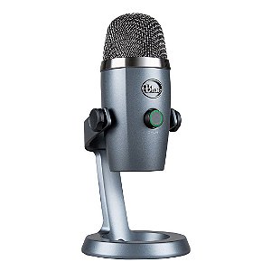 Microfone Logitech Blue Yeti Nano Cinza Usb 988-000088