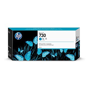 Cartucho De Tinta Hp 730 Ciano Pluk 300 Ml P2V68A