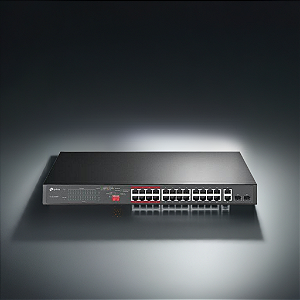 Switch 24P Tp-link Tl-sl1226p(un) 10/100mbps Poe+ E 2P Gigabit Tpn0233