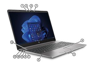 Notebook HP HPCM 250 G9 i5-1235U 16GB 256GB W11P 86Y43LA