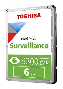 HD Interno Toshiba 6TB 3,5' S300 Surveillance HDWT360UZSVARI
