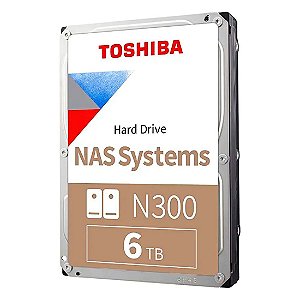 HD Interno Toshiba 6TB 3,5' N300 NAS HDWG460XZSTAI