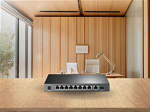 Switch TP-LINK Mesa Gigabit 10 Port w/8 Port PoE+ TL-SG1210P