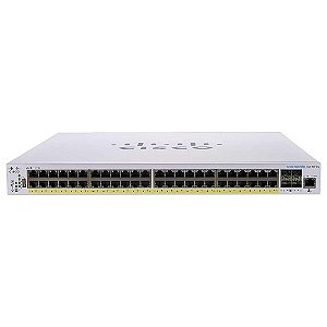 Switch Cisco 48P Business 350 Gigabit PoE 370w 4x SFP CBS350-48P-4G-BR