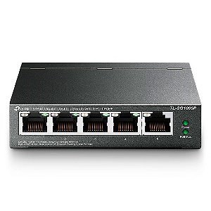 Switch TP-LINK 5 Portas Gigabit (4 Portas PoE+) TL-SG1005P