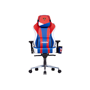 Cadeira Gamer Cooler Master Caliber X2 Street Fighter 6 Cammy Vermelho/azul