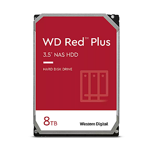 HD Interno 8TB Western Digital RED Plus Sataiii 256MB WD80EFPX