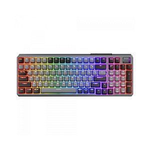 Teclado Mecanico sem fio Gamer MK770 White Switch Space Gray Cooler Master