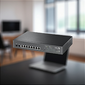 Switch 10P Tp-Link Gigabit Smart 8P Poe+ Jetstream Tl-sg2210mp Smb