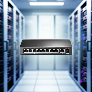 Switch Poe 9 Portas Fast 10/100 (8 Portas Poe+) Tl-sf1009p Smb