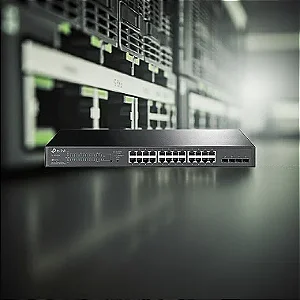 Switch 24P Tp-Link Tl-sg2428p Smart Gigabit 24P Poe+ 4 Slots Sfp Jetstream