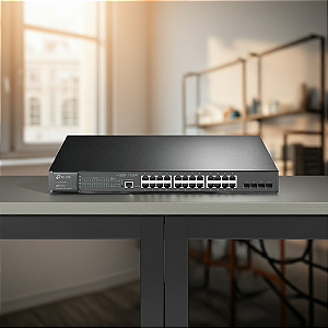 Switch 28P Tp-Link Tl-sg3428mp Gigabit L2+ Gerenciavel 24P Poe+ Jetstream