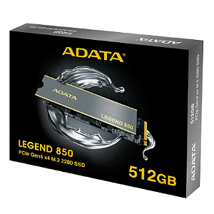 Ssd Adata Legend 850 512Gb M.2 2280 Nvme Pcie 4.0 - Aleg-850-512Gcs