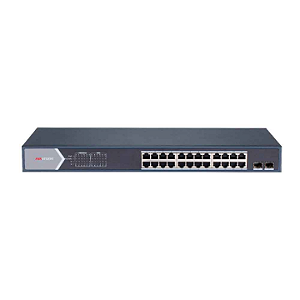 Switch 24 Portas Gb Poe 2 Portas Hikvision Uplink 802.3 Af/At Ds-3E1526P-Si