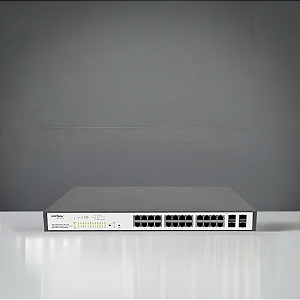 Switch Intelbras 24P Giga + 4P Gbic Sg 2404 Mr L2+ 4760045 Gerenciavel