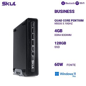 Mini PC B200 Pentium  N5030 3.10ghz Mem 4gb Ddr4 Ssd 128gb W11P