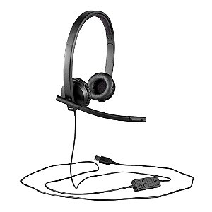 Headset Logitech H570e USB Stereo VC - 981-000574
