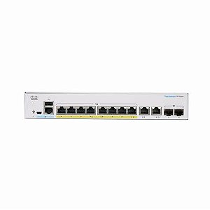 Switch Cisco Cbs350 Managed 8Port Ge, Full, Ext Ps, 2X1G CBS350-8FP-E-2G-BR