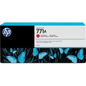 Cartucho De Tinta Hp 771 Vermelho Cromatico 775Ml B6Y16A