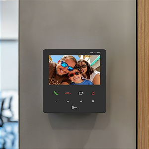 Tela Video Porteiro Hikvision Ds-kh6110-we1 Wifi Poe Chamada No App