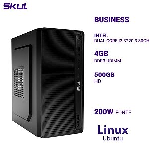 PC B300 Dual Core I3 3220 3.30ghz 4gb Hd 500gb Fonte 200w Bivolt  Linux