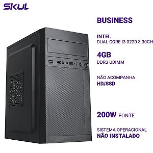 PC B300 Dual Core I3 3220 3.30ghz 4gb Ddr3 Sem Hd/ssd Fonte 200w