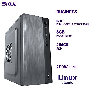 PC B300 Dual Core I3 3220 3.30ghz 8gb Ddr3 Ssd 256gb Fonte 200w  Linux