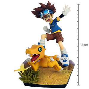 Figure Digimon Adventure Taichi Kamiya E Agumon G.e.m. Series Edicao 20º