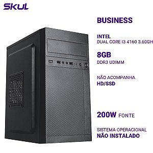 PC B300 Dual Core I3 4160 3.60ghz 8gb Ddr3 Sem Hd/ssd 200w