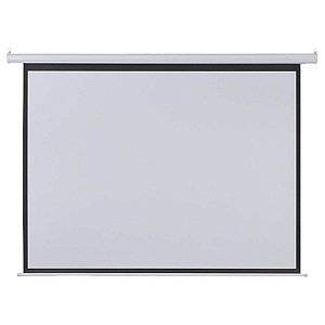 Tela De Projeção Retrátil Elétrica 100'' 2,03 X1,52m 220v C/Controle Remoto