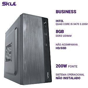 PC Skul B500 Quad Core I5 3470 3.20ghz 8gb Sem Hd/ssd Fonte 200w