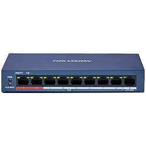 Switch Hikvision Gerenciavel (via App Hik-connect) Metalico Ds-3e1309p-ei/m 08 Portas Poe 10/100mbps