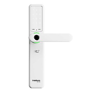 Fechadura Digital Embutir Izy Smart Com Maçaneta Intelbras Ifr 7000 Branca