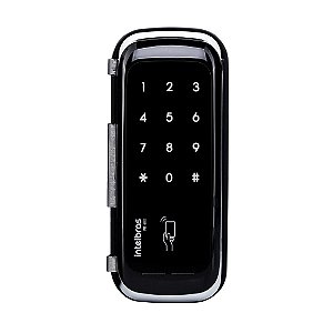 Fechadura Digital Para Portas De Vidro Por Proximidade E Senha Intelbras Fr 400