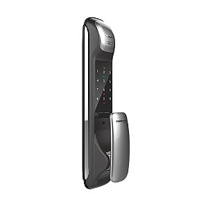 Fechadura Digital Push & Pull Com Biometria E Senha Intelbras Fr 630